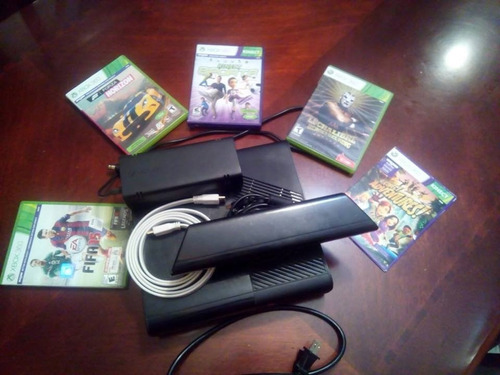 Xbox 360 4 Gb+ Kinect + 6 Juegos (hdmi) + 2 Controles.