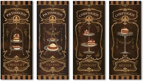 Los Paneles De La Vendimia Postre Francés; Chocolot, Truffe,
