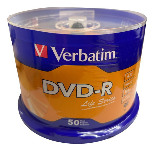 Dvd-r Verbatim 4.7gb 16x 120min 50 Discos Leer Descripción