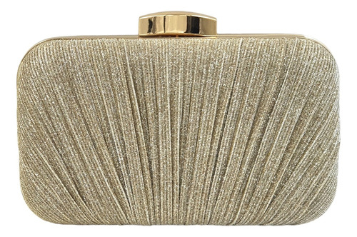 Bolsa Festa Clutch Fios Brilho Brilhante Cores Glitter Moda Cor Dourado