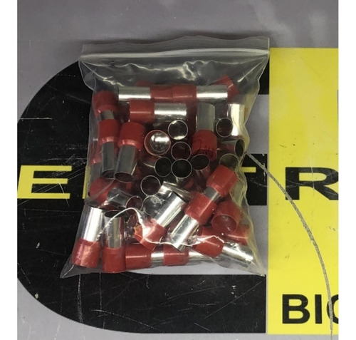 Kit de conectores de terminales Intelli con forma de ojo tubular rojo de 95 mm (10)