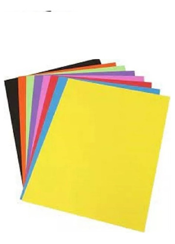 Cartulina Tamaño Carta Colores Surtidos Marca Kores (paqx50)