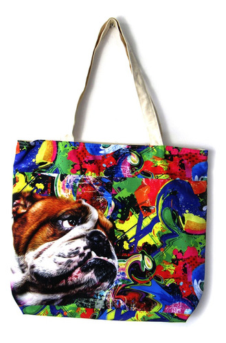 Bolso De Compras, Resistente Estampados Perro Funk