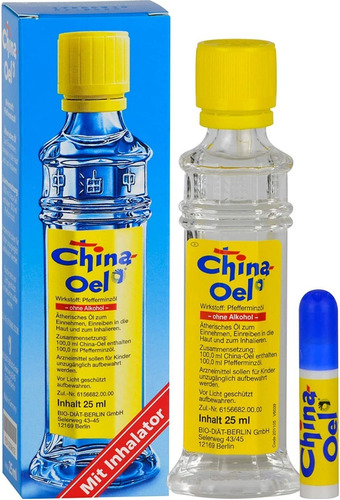 Aceite Descongestivo Nasal De 25 Ml China Oel Aleman