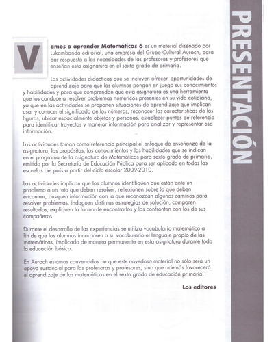 Vamos A Aprender Matemáticas 6°