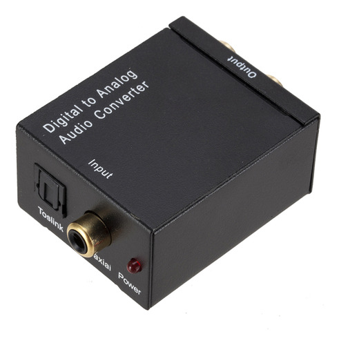 Convertidor De Audio Av, Caja Coaxial, Selector Toslink Rca
