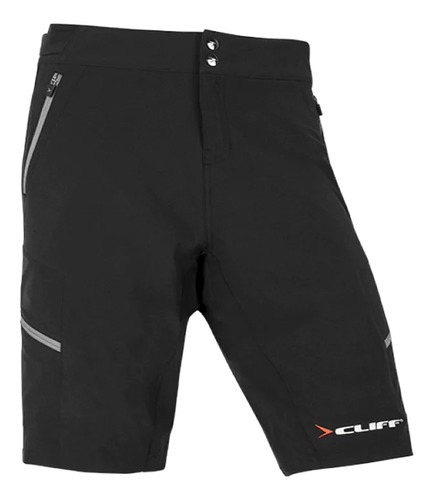 Pantaloneta Ciclismo Mtb Cliff Performance Hombre Neg/gris