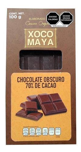 Imagen 2 de 8 de 5 Pack Barras De Chocolate Xoco Maya