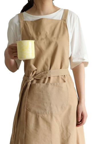 Delantal De Algodón Con Letras Bordadas, Impermeable, A Prue