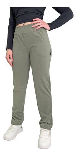 Jogging Recto Mujer Tiro Alto Abrigado Darlon Soft