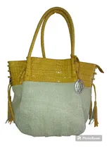 Comprar Bolsa De  Rafia, Veraniega,  David Jones, Color Amarillo ,
