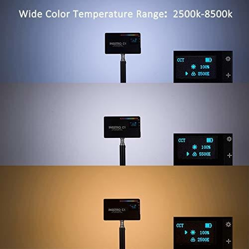 C1 Rgb Luz Video Led Todo Color Para Videocamara Rango