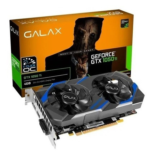 Imagem 1 de 7 de Placa De Vídeo Galax Gtx 1050ti 4gb Gddr5 128bit 7008mhz