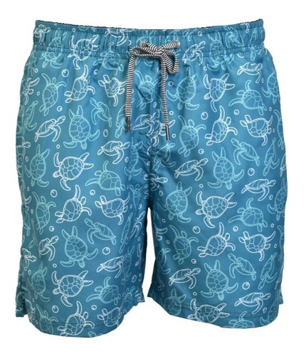 Short Estampado De Playa Para Hombre Talle S A Xxl Motor Oil