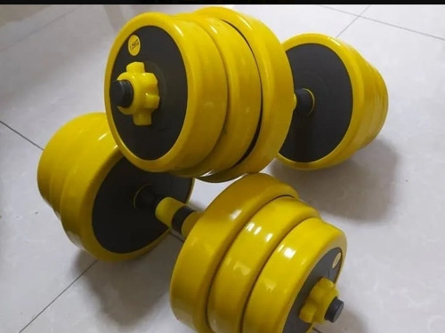 Imagen 9 de 9 de Set De Mancuerna Ajustable Con Borde De Goma 20kg