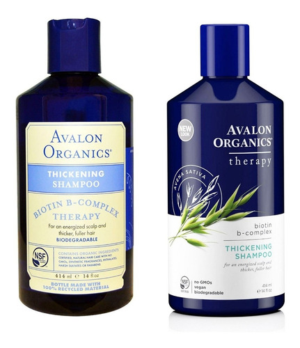 Shampoo De Biotina Avalon Organics Original Importado