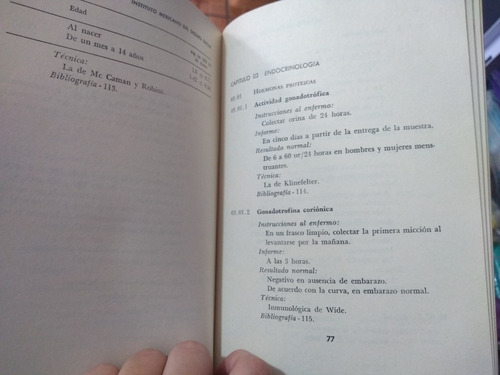 Laboratorio Clínico: Cifras Normales 1973 - Imss (Usado)