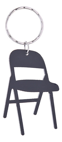 Llavero Plegable Con Forma De Minirespaldo Para Silla (bk)