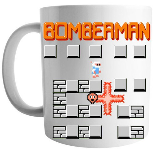 Mug Pocillo Bomber Juegos Arcade Retro Man Q1