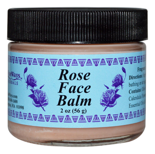 Wiseways Herbals Rose Face Balm 2 Oz