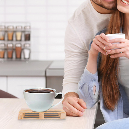 Posavasos De Madera Para Té Posavasos De Madera Para Mesa 2