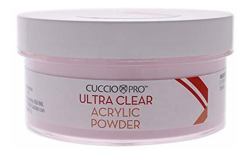 Polvo Acrílico Transparente Cuccio Pro - Rosa 12.75 Oz