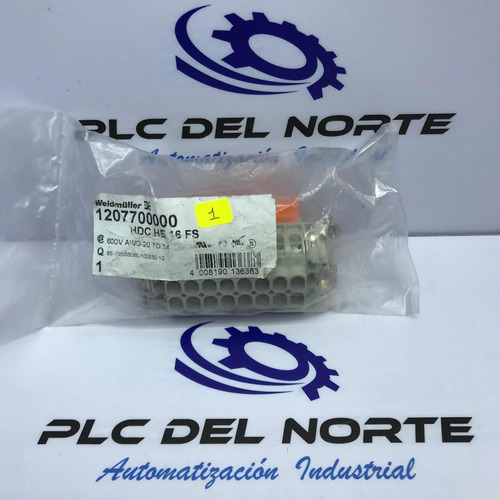 Weidmuller 1207700000 Conector Hdc He 16 Fs 1