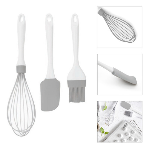 Set Utensilios Reposteria Espatula Brocha Globo Ilko