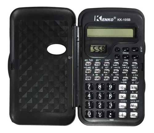 Calculadora Cientifica Kenko ,con Reloj Y Pilas Incluidas