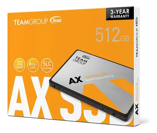 Teamgroup Ax2 512 Gb 3d Nand Tlc Sata Iii Internal De 2,5...