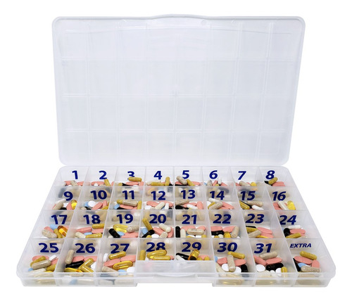 The Olympic Pill Organizer Case With Large Zvlge