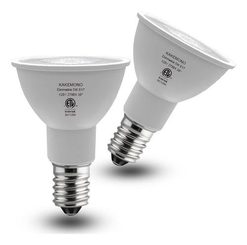Foco Led E17 Regulable 40 W Reemplazo Halogeno Tipo Base 5w