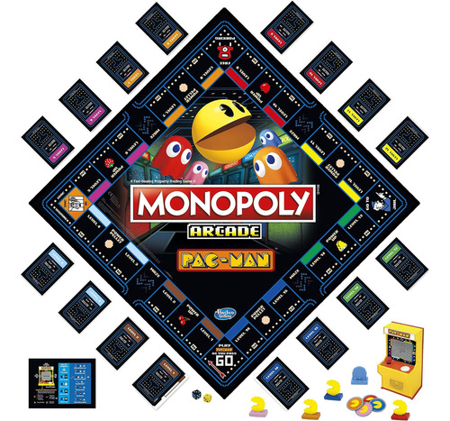 Jogo De Tabuleiro Monopoly Arcade Pac-man Para Crianças De 8