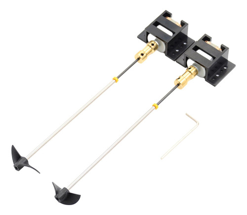 Juego De Propulsión De Motor De Barco Rc Diy, Eje De 15 Cm,