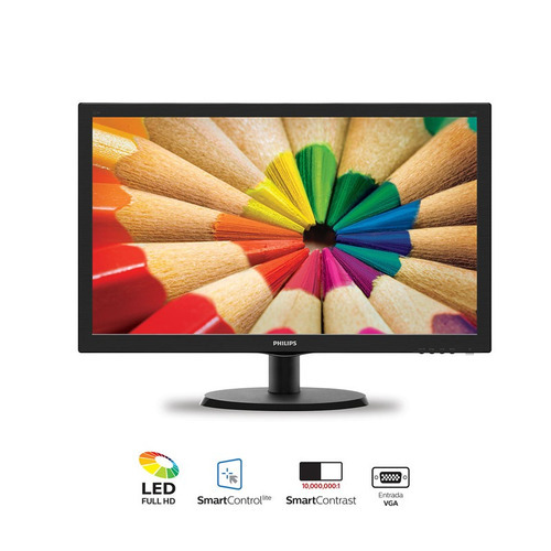 Imagen 4 de 8 de Monitor gamer Philips V 243V5LHSB LCD 23.6" negro 100V/240V