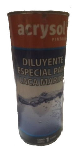 Diluyente Especial Para Laca Marina Acrysol 1 Litro