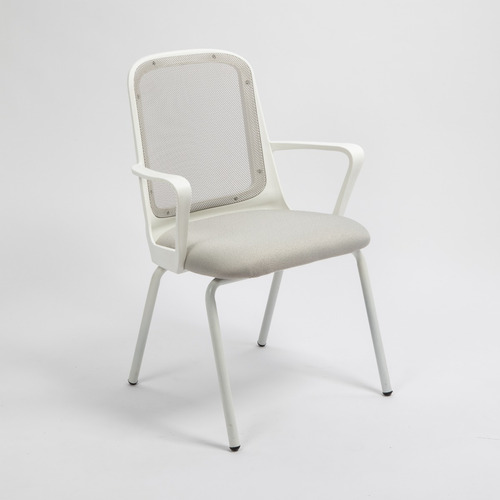 Silla De Oficina Fija Diseño Fresa White 