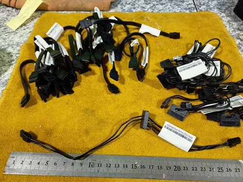 Lotes Cables Sata Corto + Cables Power - Cpu Lenovo V50s