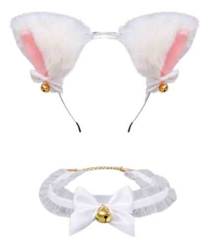 Diadema Con Orejas De Gato Diademas Mujer Con Collar Navidad