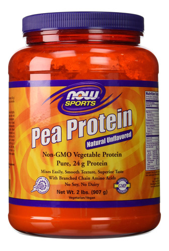 100% Pure Pea Protein Now Foods Powder 2 Libras (paquete De.