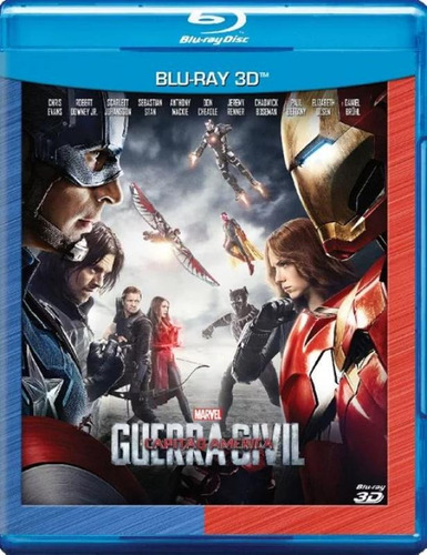 Blu-ray Capitão América: Guerra Civil 3d