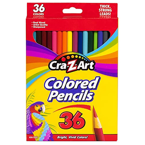 Cra-z-art Lápices De Colores Clásicos, 3,3 Mm, Colores Sur