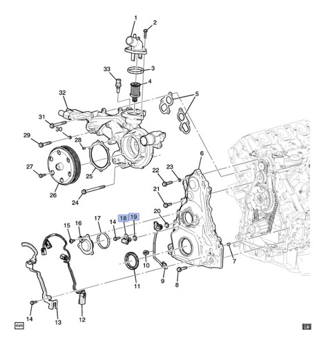 Sensor Arbol Levas (cmp) Chevrolet Tahoe 5.3l V8 2020