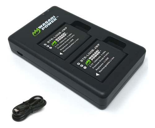 Power Battery (2 Unidades) Cargador Micro Usb Para