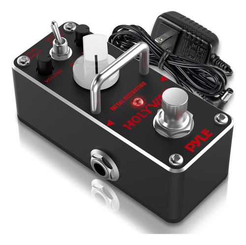 Pyleusa Pedal De Efecto De Guitarra Con Distorsión De Metal,