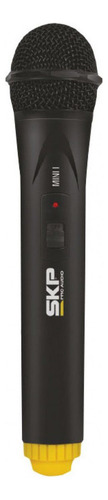 Microfone Sem Fio Profissional De Mão Mini I Skp Cor Preto