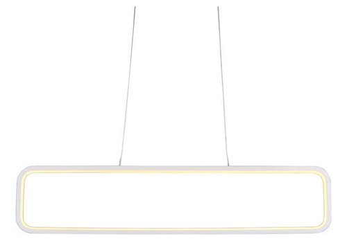 Lustre Pendente Quality Recto 1320 Led Branco Bivolt