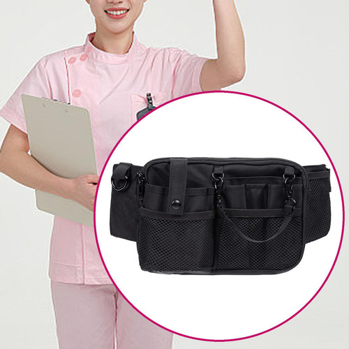//organizador De Bolsa Genérica Riñonera De Enfermera Negro