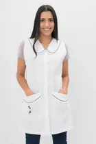 Comprar Guardapolvo Entallado Blanco Mujer - Broder Uniformes