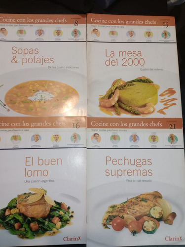 Lote 18 Ejemplares Cocine Con Los Grandes Chefs Clarín